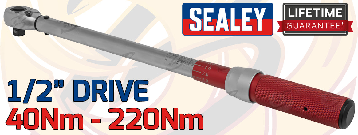SEALEY 3PCS 1/4" & 3/8" & 1/2" DRIVE CALIBRATED TORQUE WRENCH SET