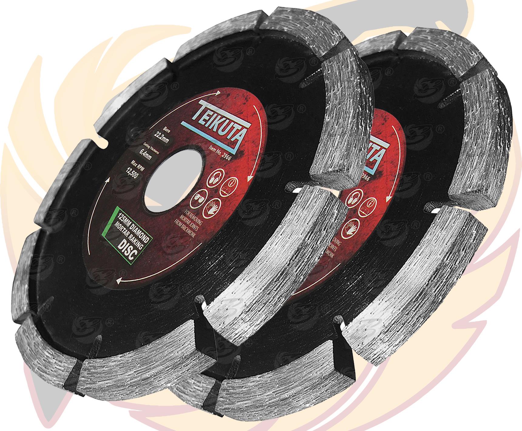 TEIKUTA 4.9" ( 125MM ) MORTAR RAKING DISC ( X 2 )