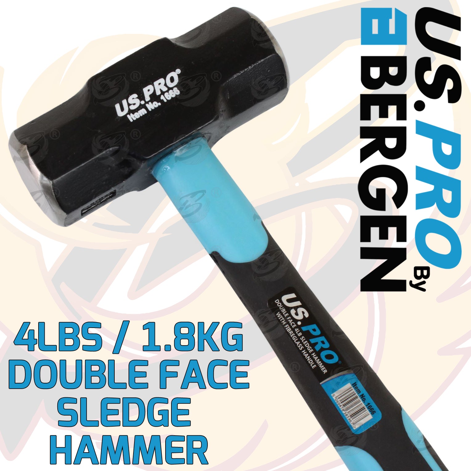 US PRO 4LBS SLEDGE HAMMER