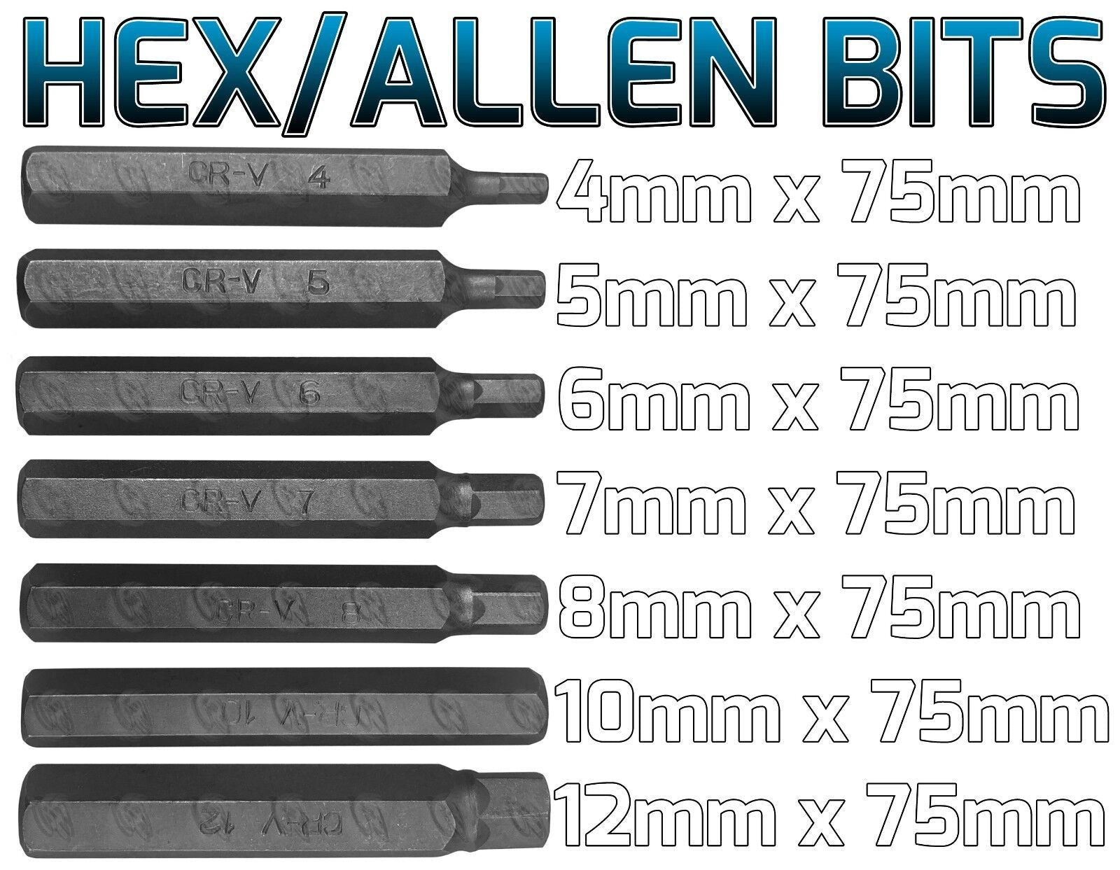 US Pro 40 Piece Hex - Torx - Spline Bit Sockets 2200
