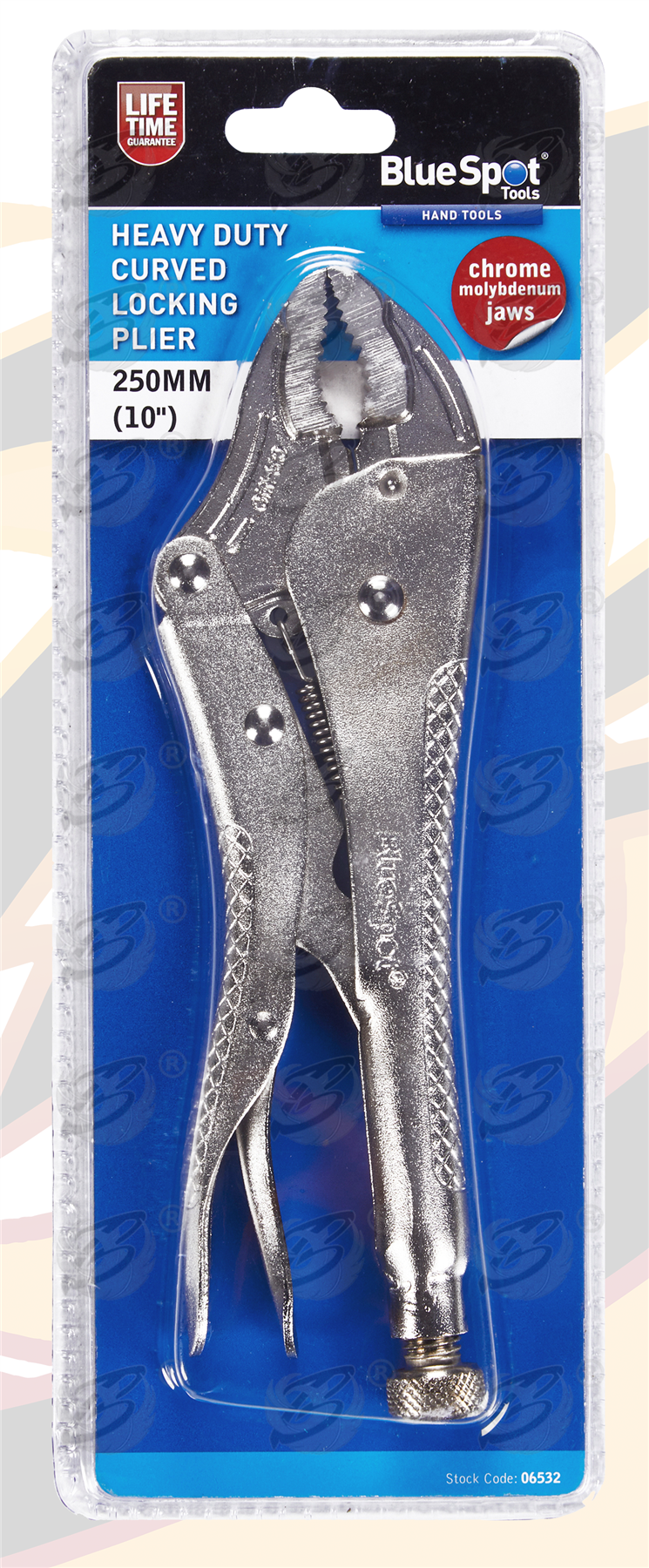 BlueSpot 250mm (10") Heavy Duty Curved Locking Plier ( 06532 )