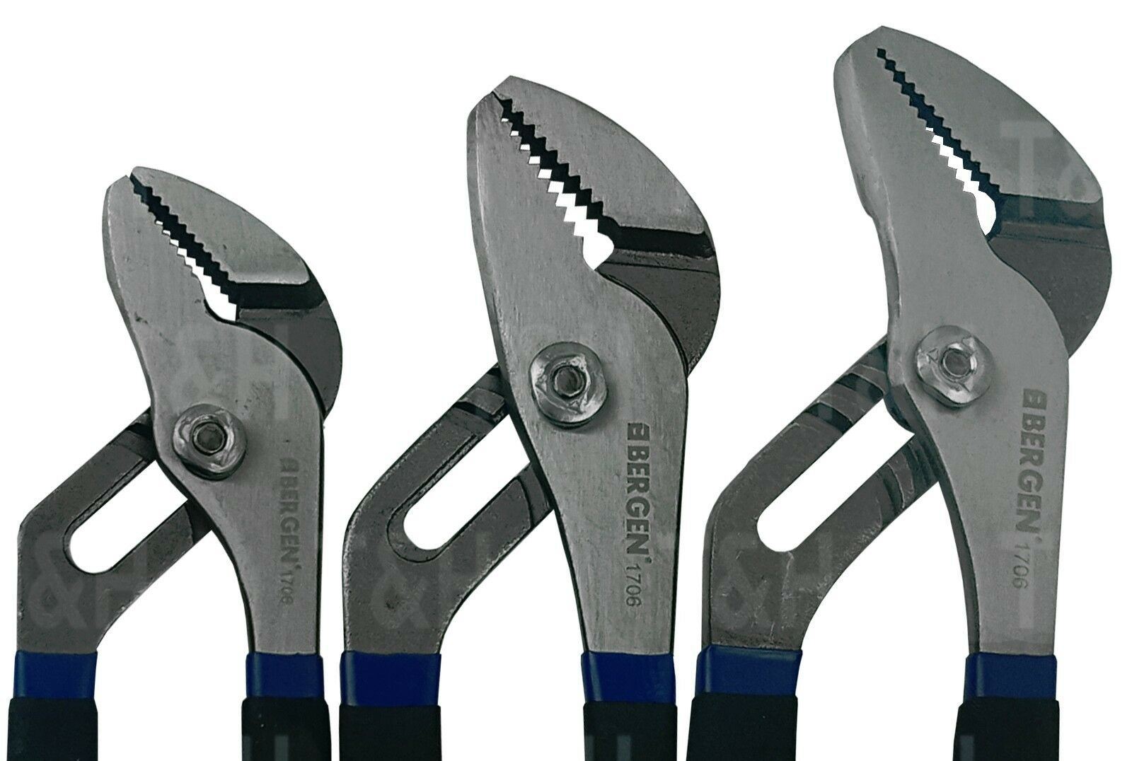 US PRO 3PCS WATER PUMP PLIERS 8" - 10" - 12"