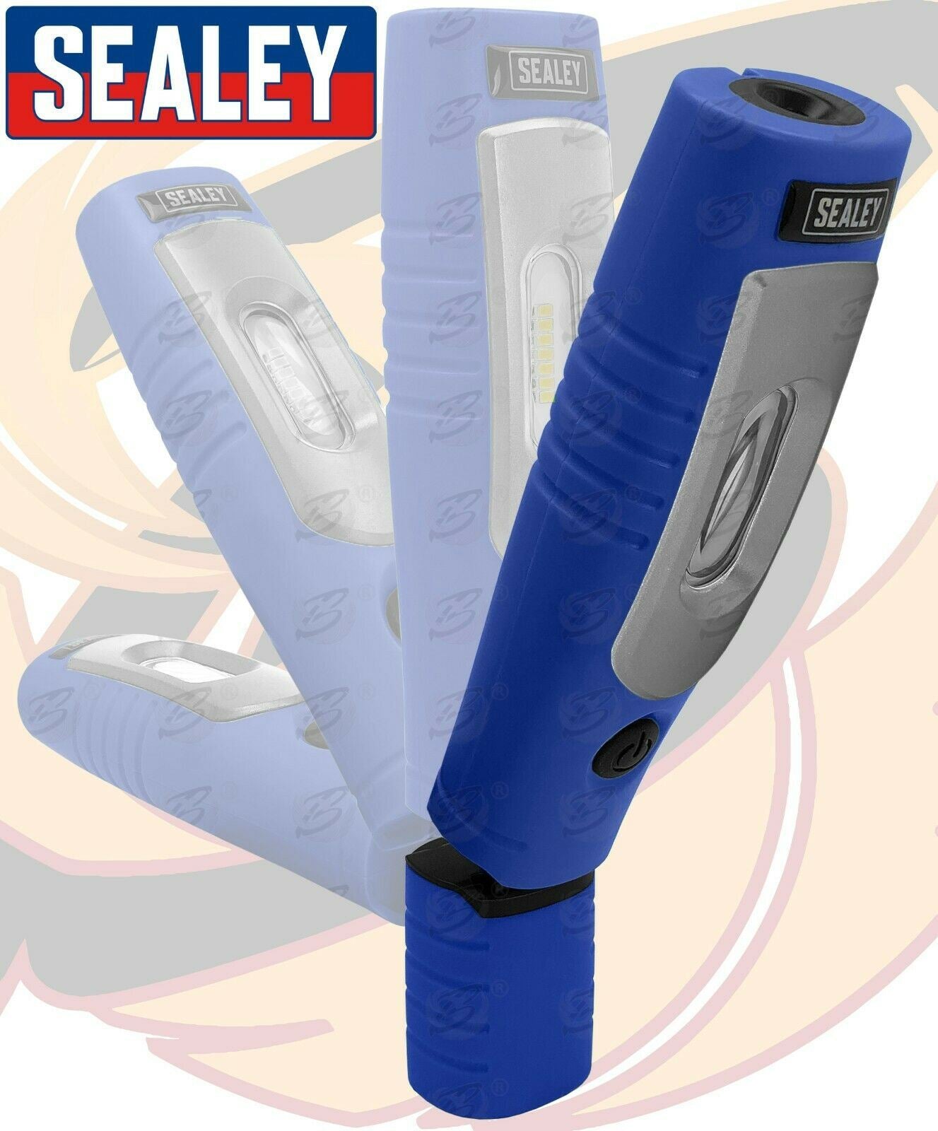 SEALEY RECHARGEABLE SMD LED LI - ION WORK LIGHT ( BLUE )