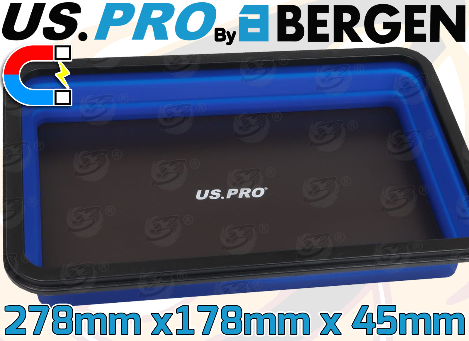 US PRO 3PCS COLLAPSIBLE MAGNETIC PARTS TRAY