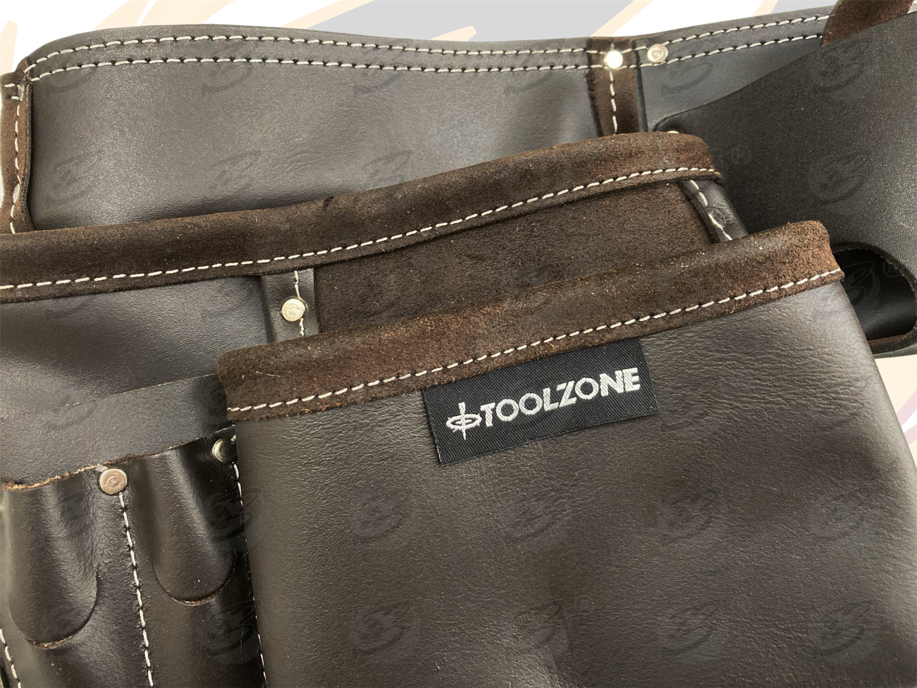 Toolzone Double Leather Work Belt ( TB070 )