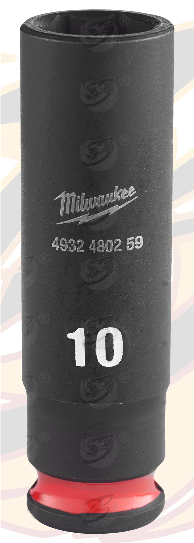 MILWAUKEE 10MM 1/4" DRIVE 6 POINT DEEP IMPACT SOCKET ( SINGLE )