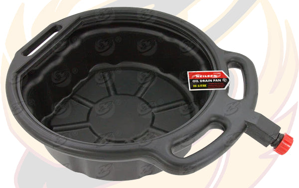 NEILSEN 16L OIL DRAIN PAN & US PRO 5PCS DRAIN PLUG KEY SET