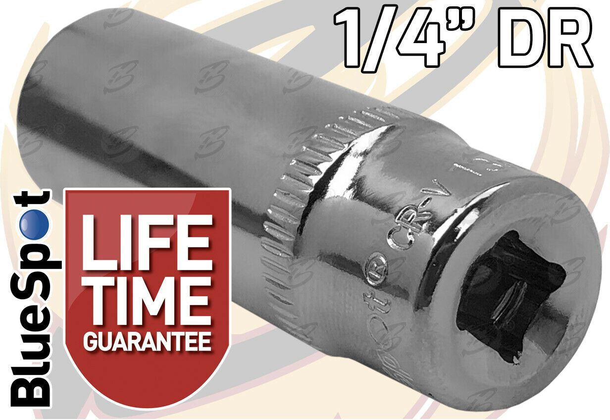 BLUESPOT 24PCS 1/4" DRIVE 6 POINT SOCKET SET 4MM - 13MM