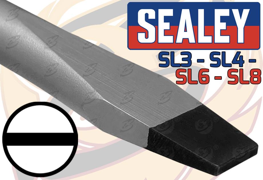 SEALEY 7PCS MAGNETIC SCREWDRIVERS ( SLOTTED - POZIDRIVE ) ( GREEN )