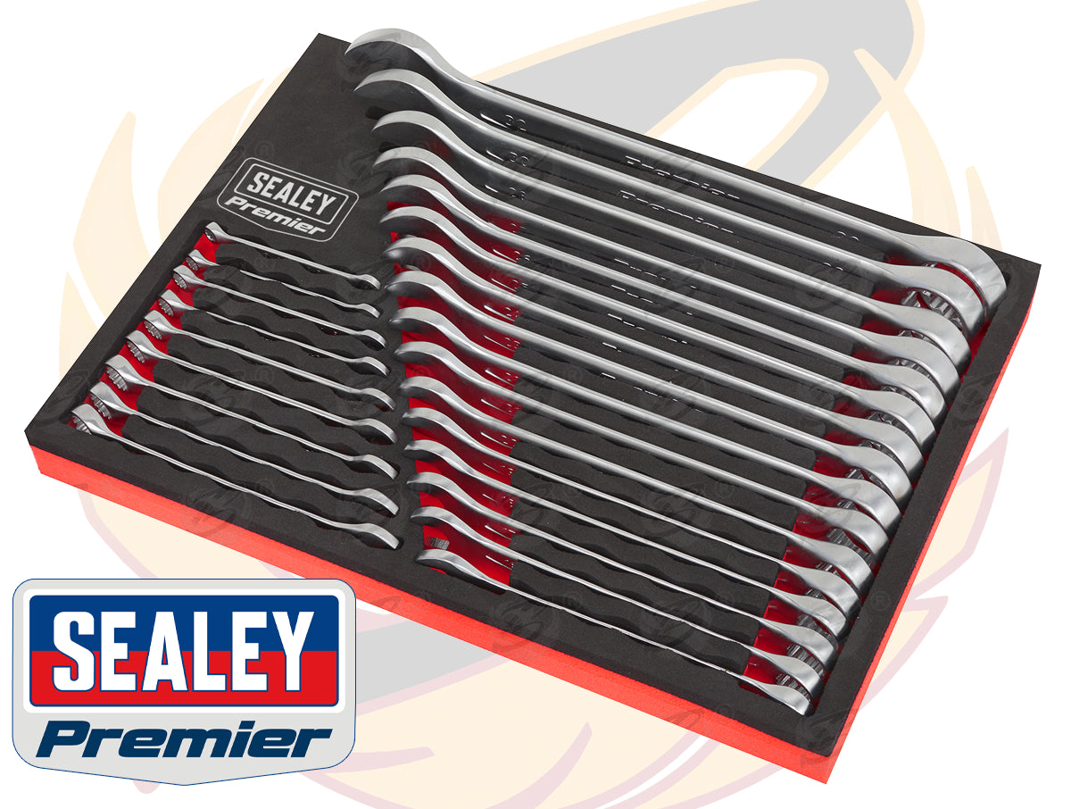 SEALEY 25PCS COMBINATION SPANNER SET ( OEPN & RING END ) ( 6MM - 32MM )