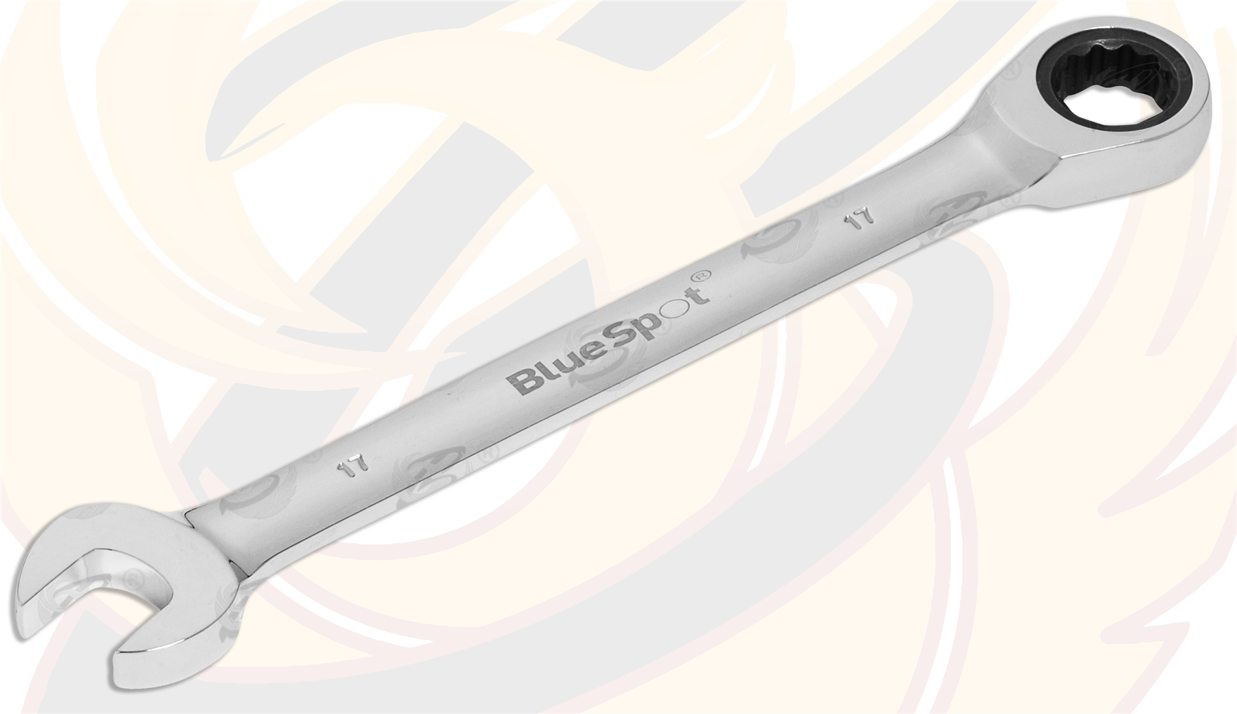 BlueSpot 17mm 72 Tooth Ratchet Spanner ( Single ) 05112