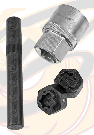 US Pro 12 Piece Mercedes Locking Wheel Nut Key Set ( 3418 )