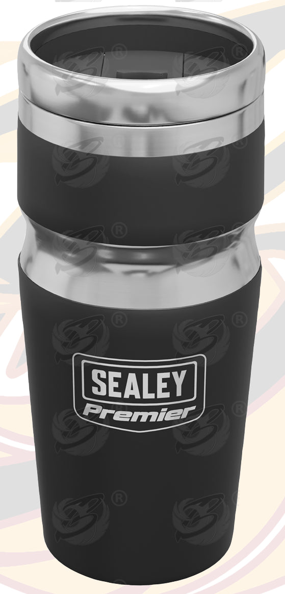 SEALEY THERMAL INSULATED TRAVEL MUG & MINI TOOL SET & RATCHET HANDLE