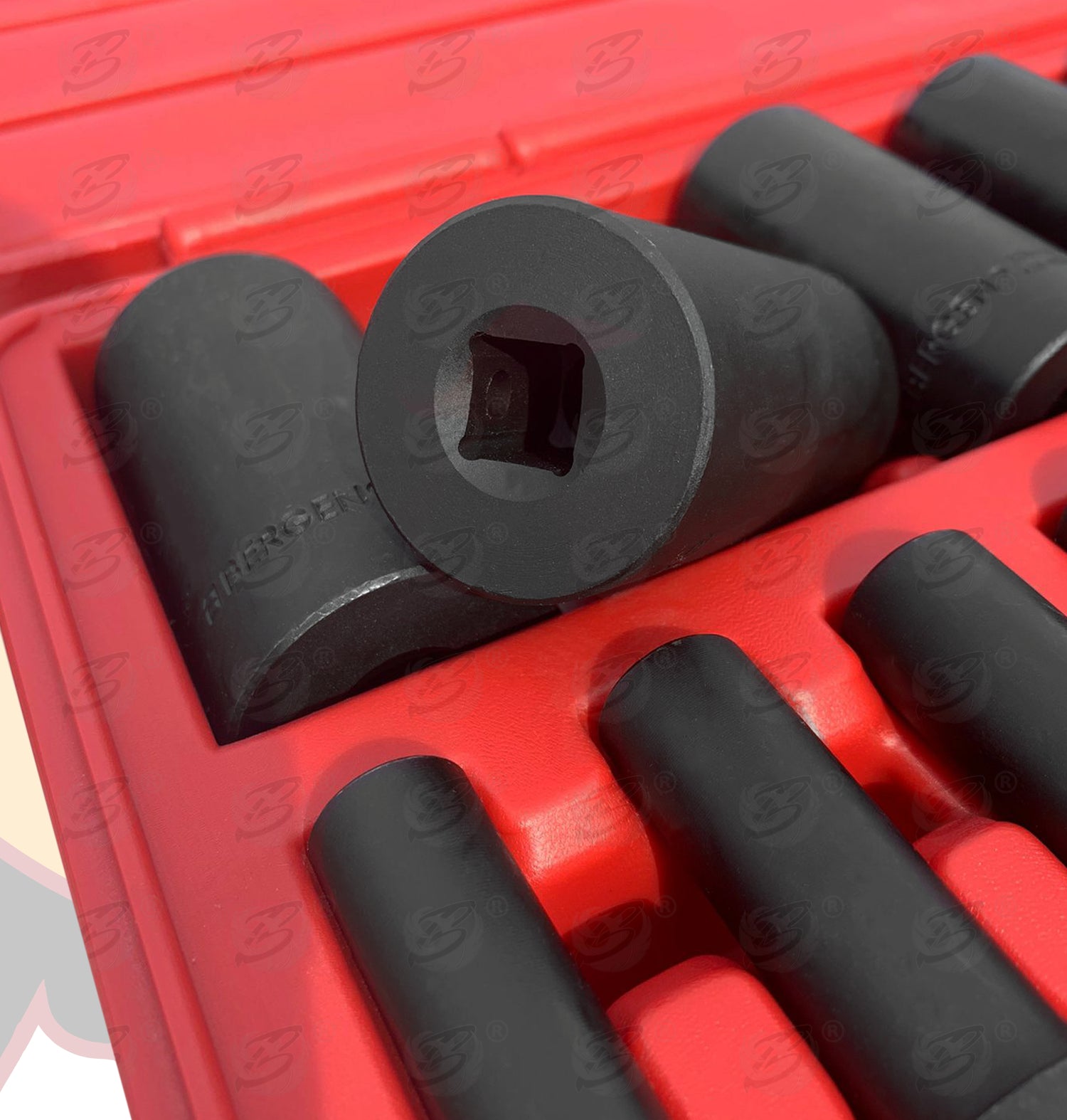 BERGEN 16PCS 1/2" DRIVE 6 POINT XI - ION IMPACT SOCKET SET ( 10mm - 32mm )