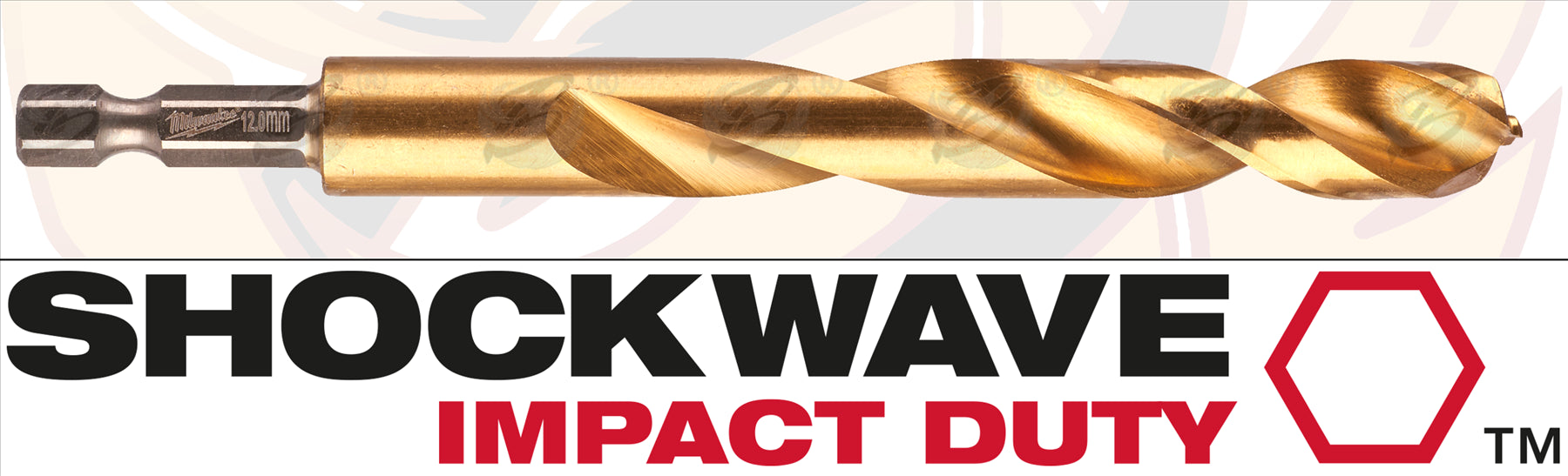 MILWAUKEE 12MM HSS TITANIUM METAL RED HEX DRILL BIT