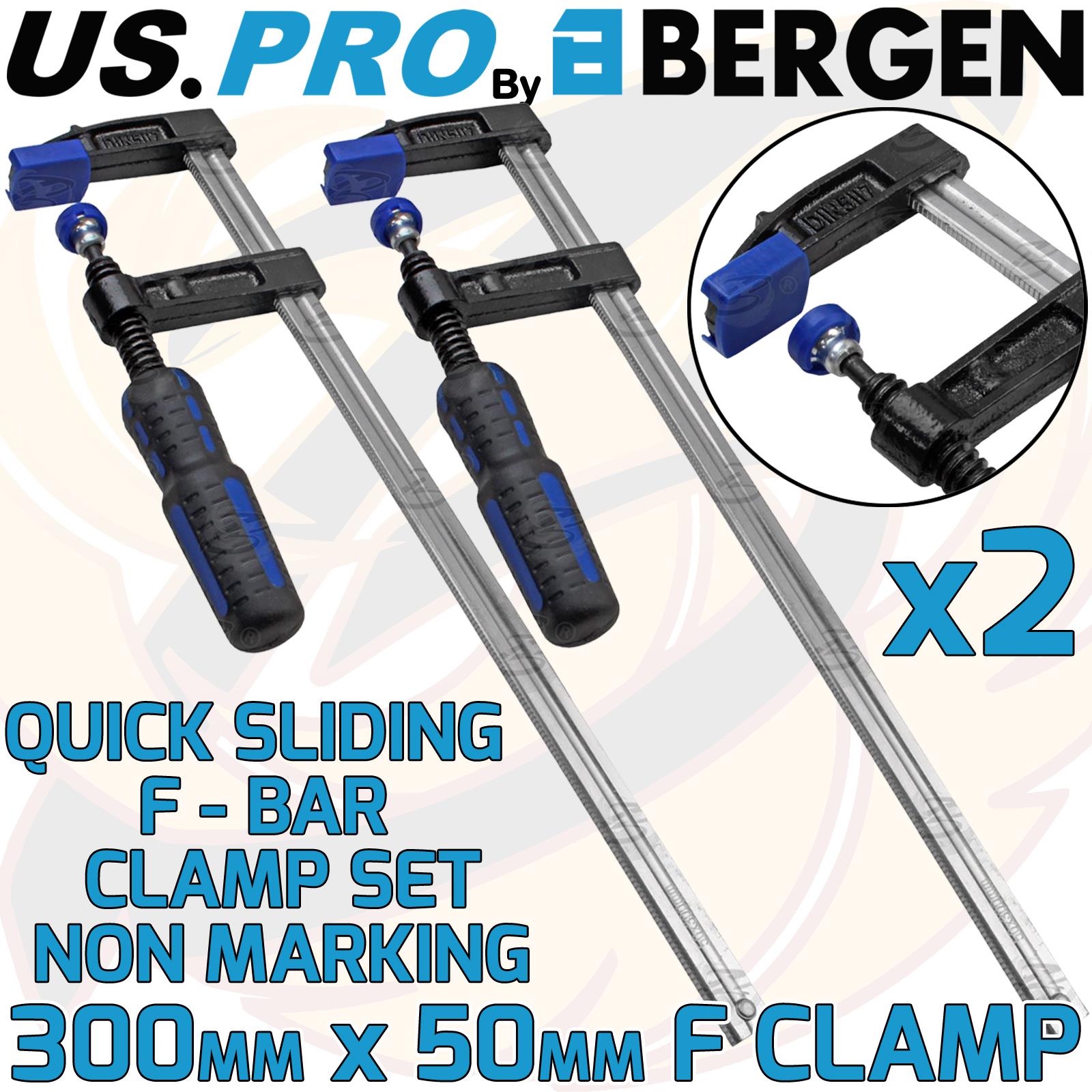F-Clamps 300mm/600mm – Speed Slide Bar Clamps For Woodworking, Bricklaying, DIY