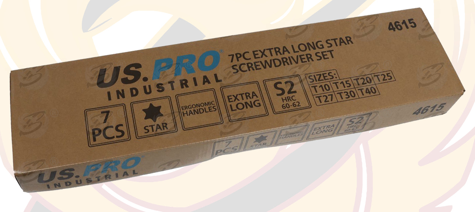 US PRO INDUSTRIAL 7PCS EXTRA LONG MAGNETIC TORX SCREWDRIVERS T10 - T40