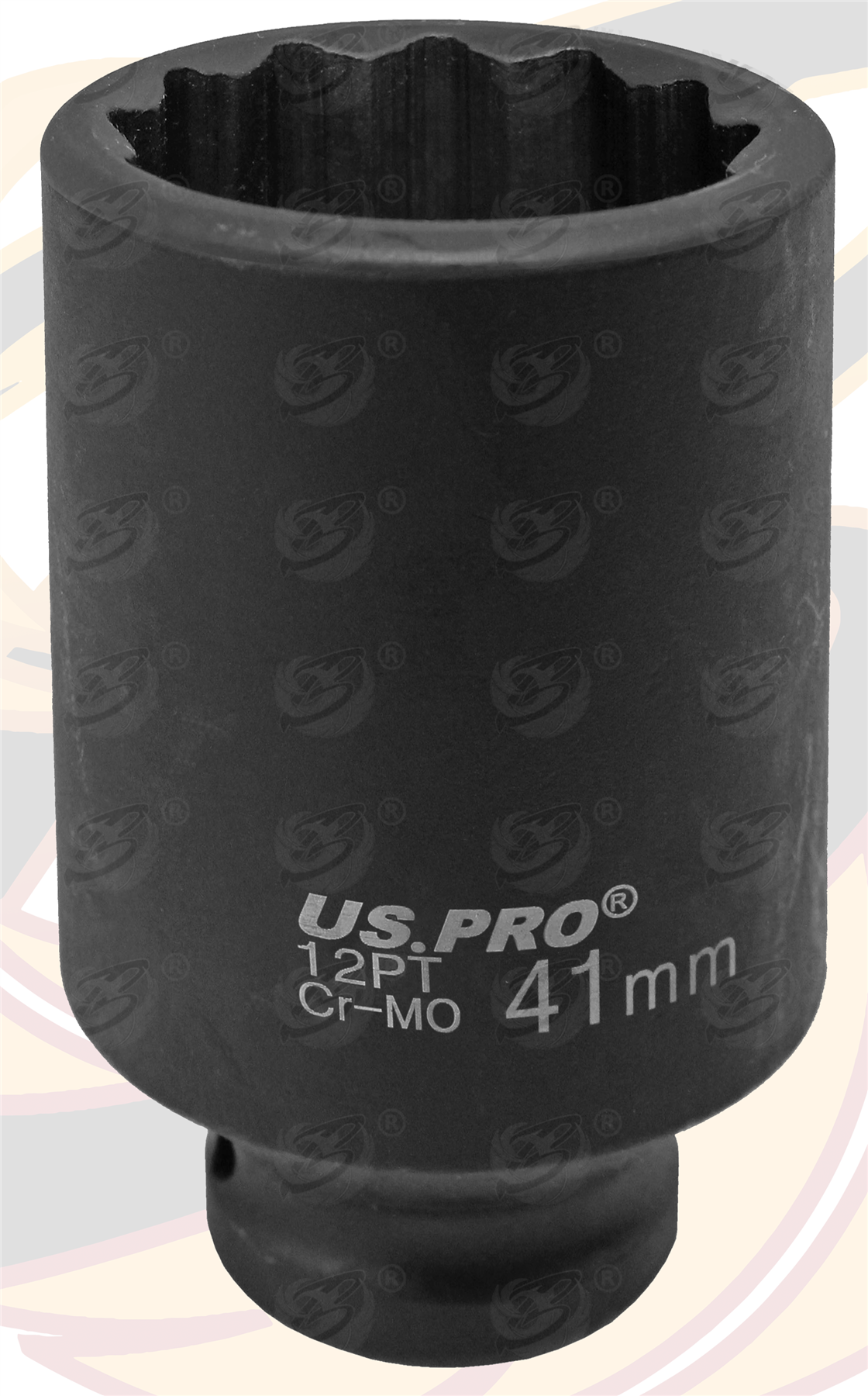 US Pro 41mm 1/2" Drive 12 Point Deep Impact Socket ( Single ) 3786