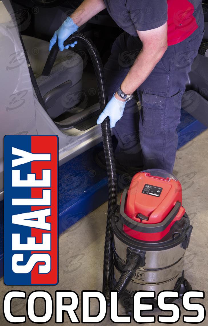 SEALEY CORDLESS WET & DRY VACUUM CLEANER 20V 4AH