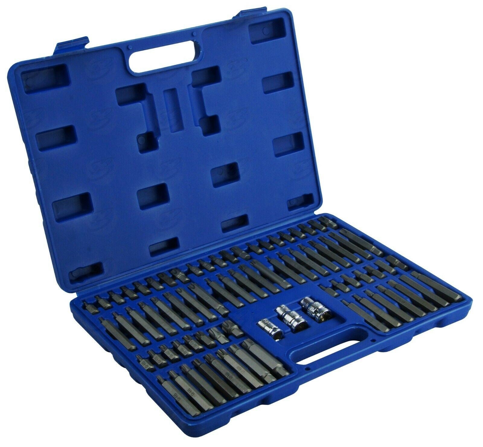 BlueSpot 75 Piece 3/8" & 1/2" Drive Hex - Torx - Spline - Ribe - Tamperproof Torx Bit Sockets ( 01519 )