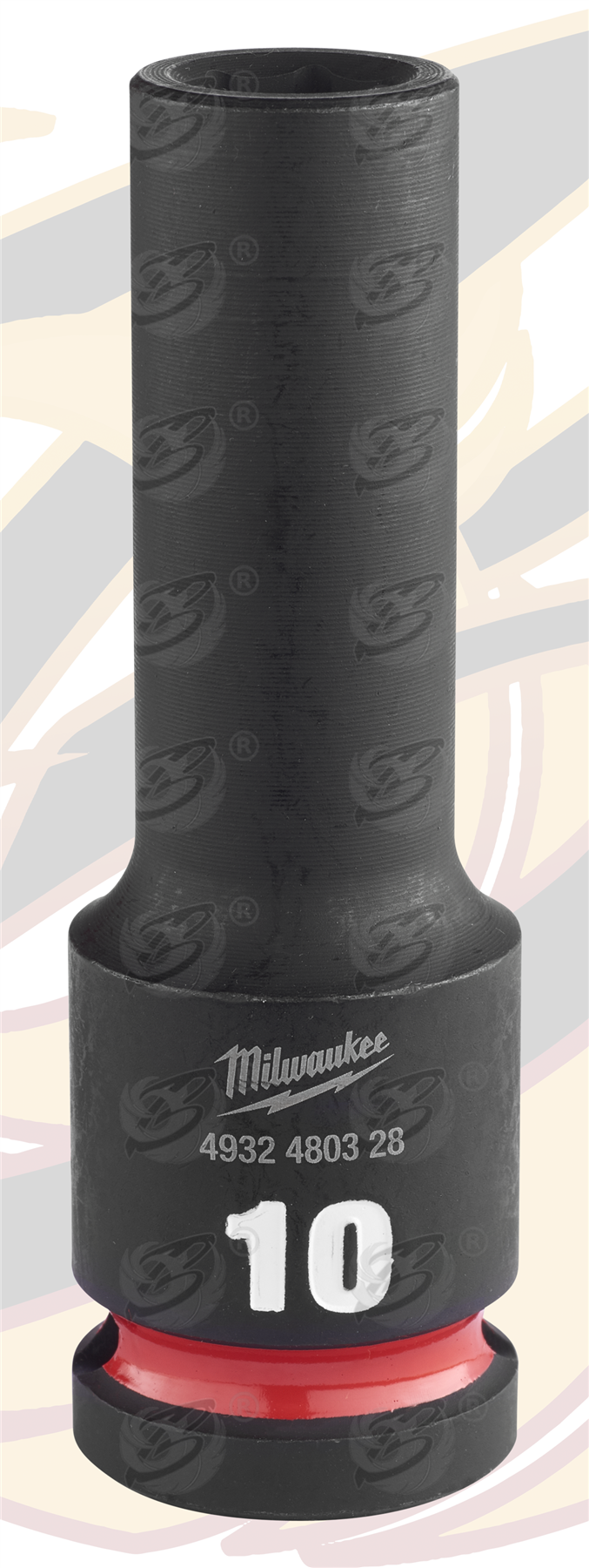 Milwaukee 10mm 1/2" Drive 6 Point Deep Impact Socket ( Single ) ( 4932480328 )
