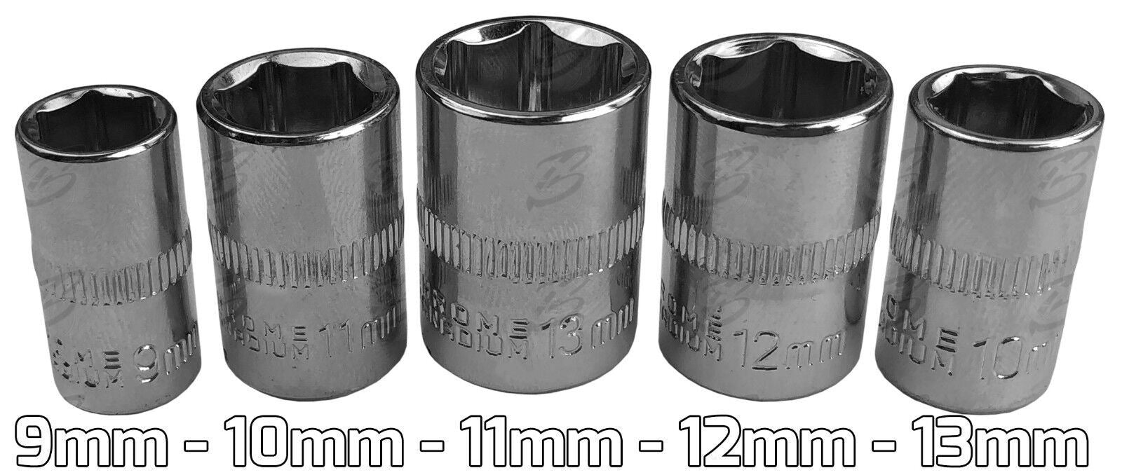 US Pro 31 Piece 1/4" Drive Socket Set 4mm - 13mm 3219