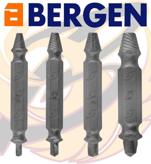 BERGEN 4PCS SCREW EXTRACTOR SET