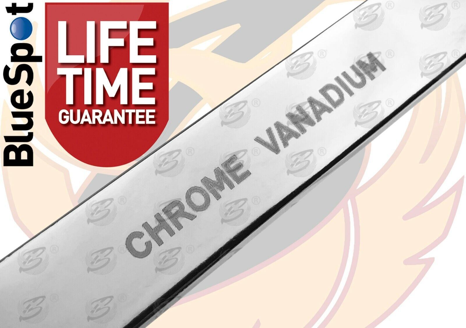 BlueSpot 10 Piece Single Ring Extra Long Ratchet Aviation Spanners 8mm - 19mm 04307