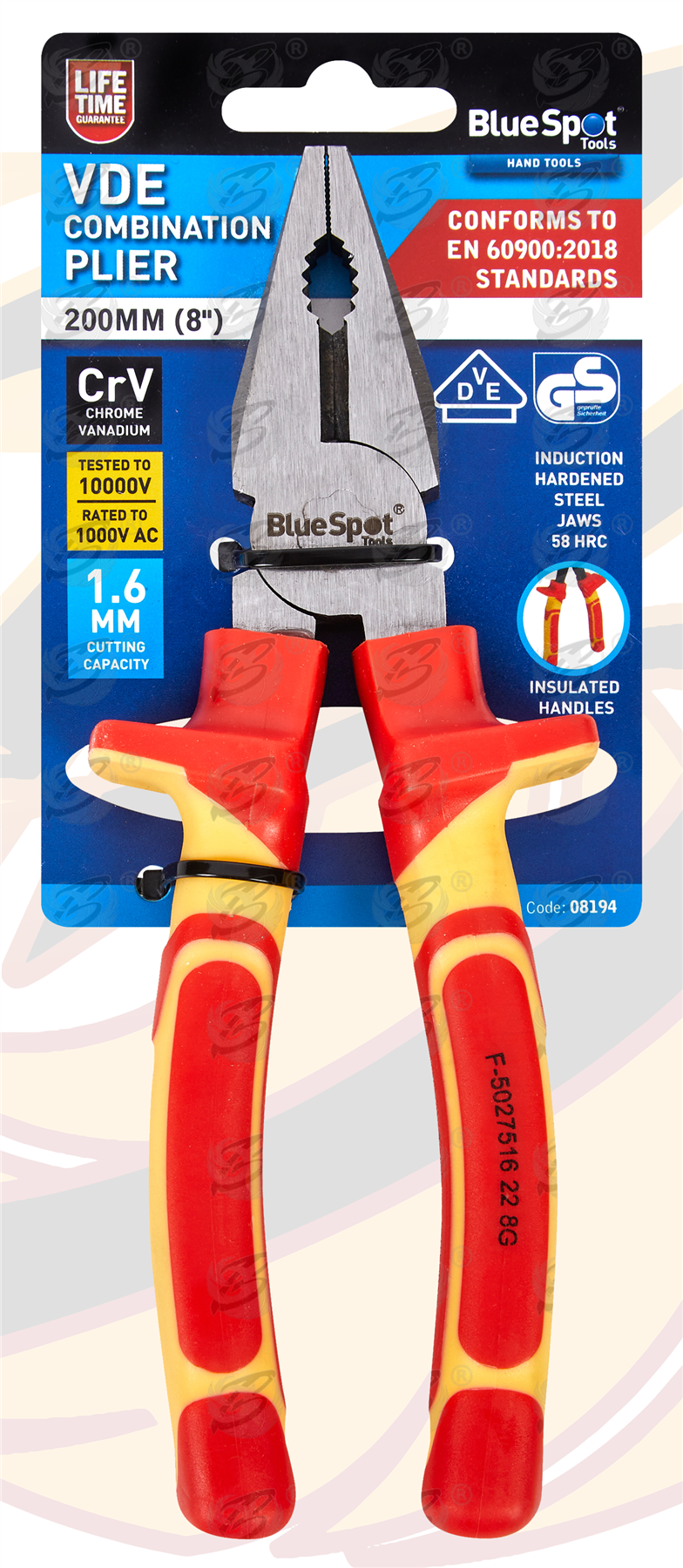 BlueSpot VDE Combination Pliers ( 08194 )