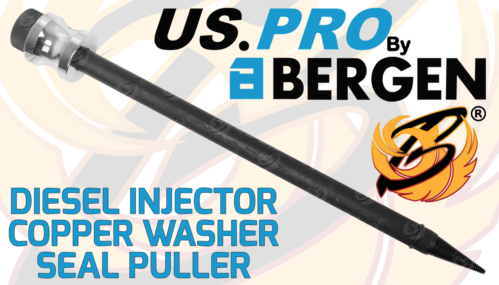 US Pro Diesel Injector Copper Washer Seal Puller 7178