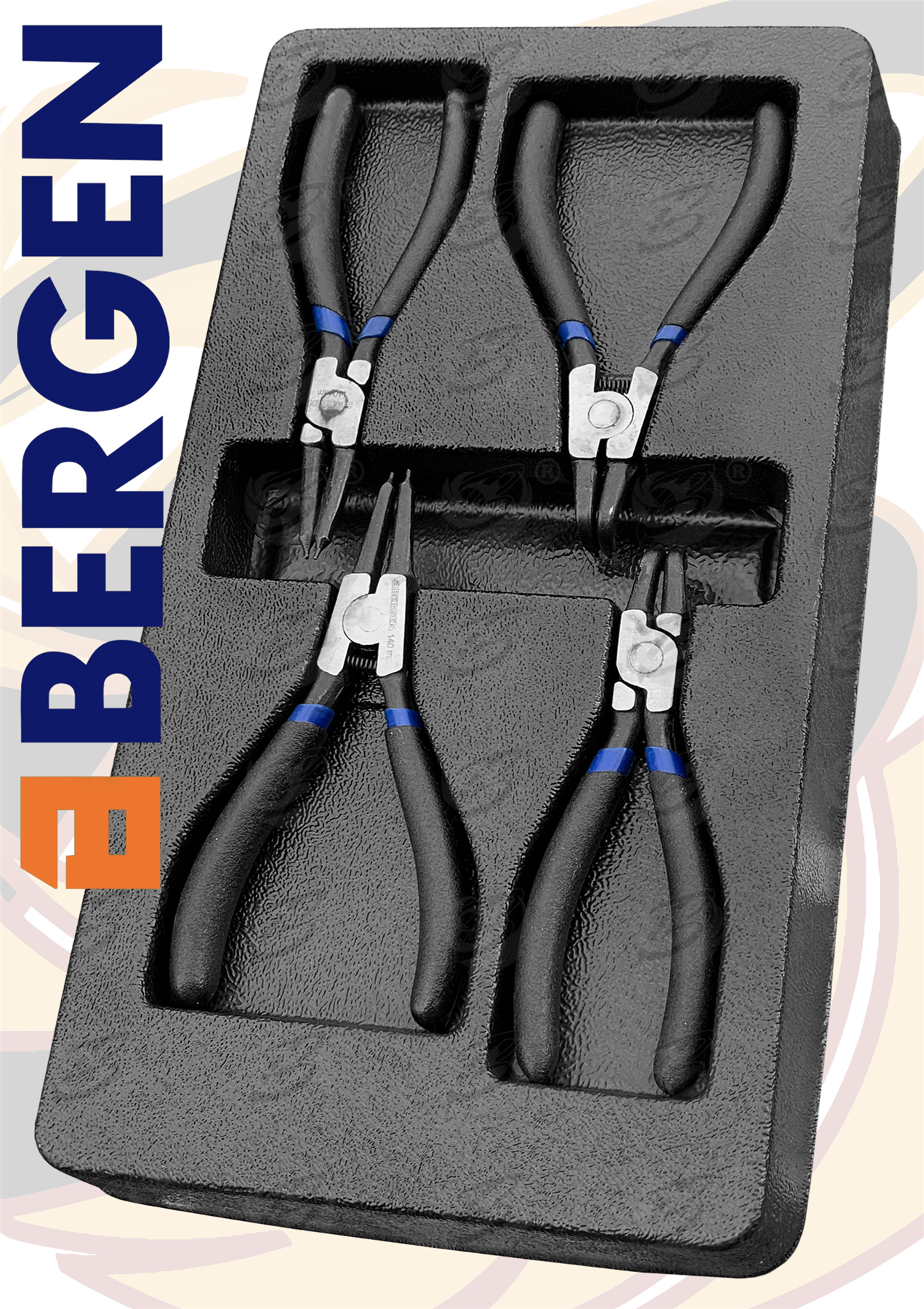 Bergen 4 Piece 5" Circlip Plier Set ( 1769 )