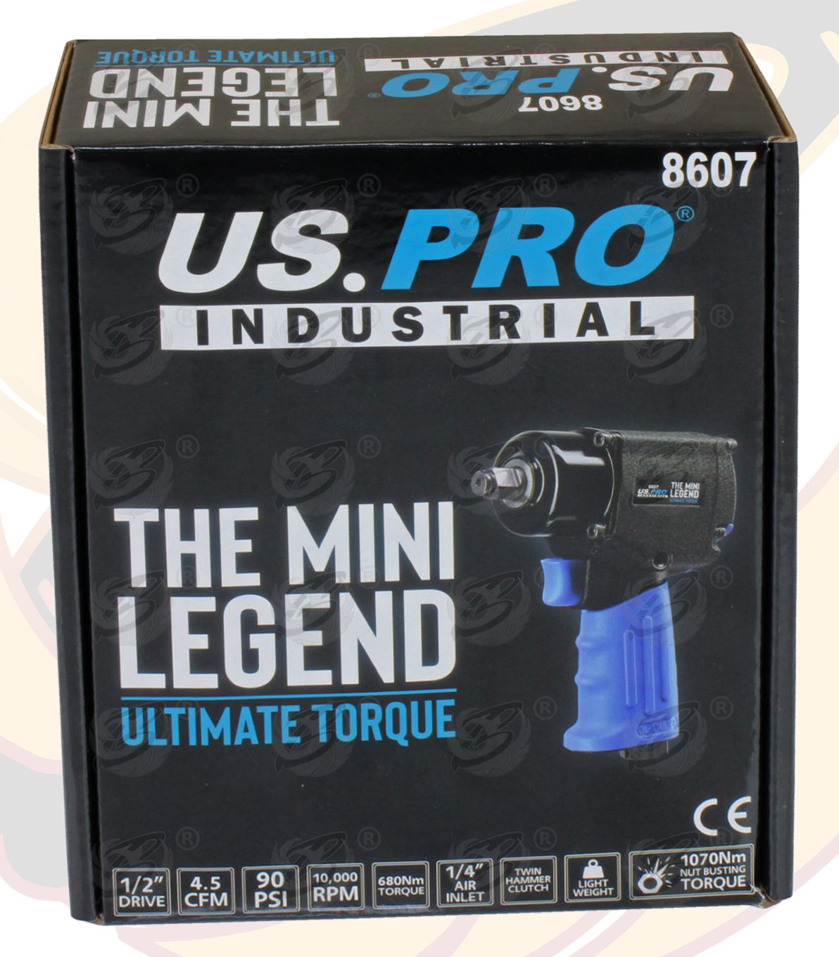 US Pro 1/2" Drive Compact Air Impact Wrench 1070Nm ( The Mini Legend ) ( 8607 )