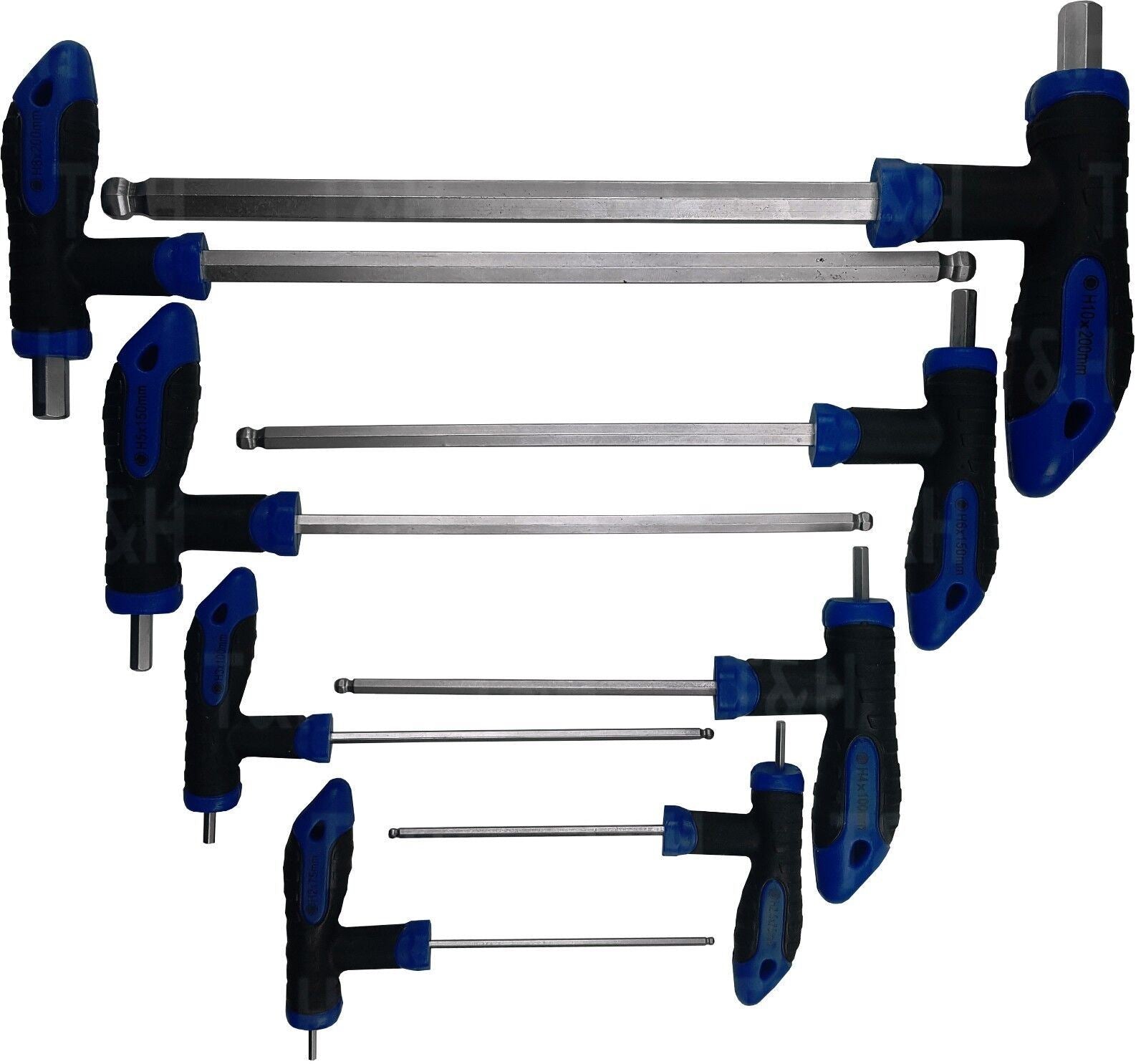 US Pro 16 Piece T - Handle Hex & Torx Key Set H2 - H10 & T10 - T50 1587