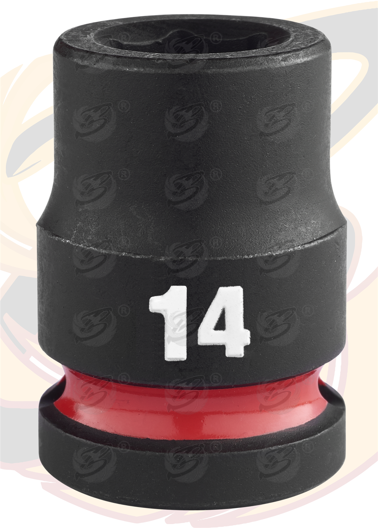 Milwaukee 14mm 1/2" Drive 6 Point Shallow Impact Socket ( Single ) ( 4932480308 )