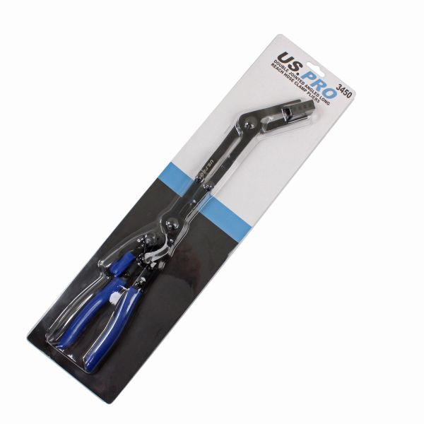US Pro Double Jointed Long Reach Hose Clamp Pliers 3450