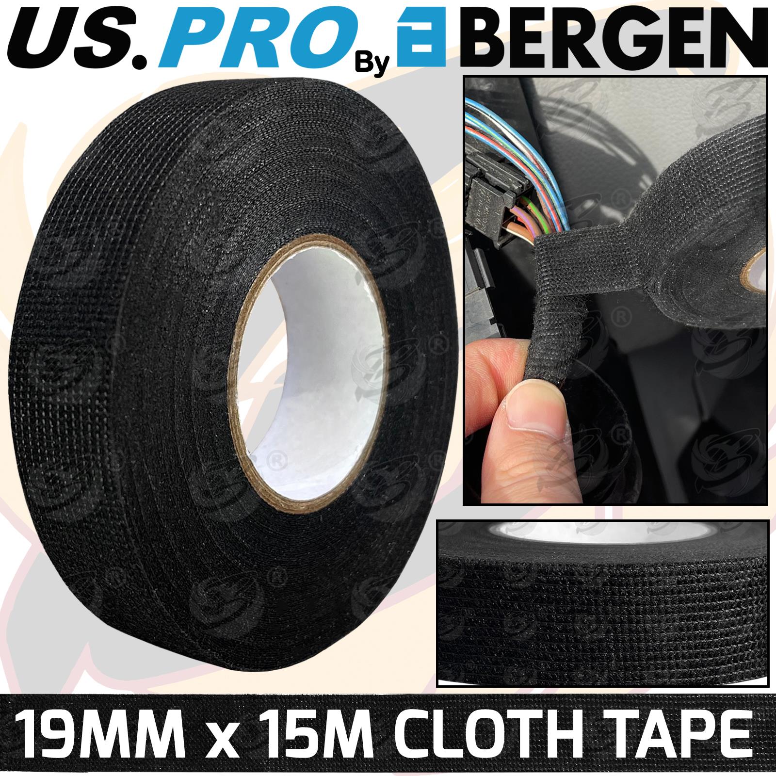 US PRO WIRING LOOM CLOTH TAPE 19MM