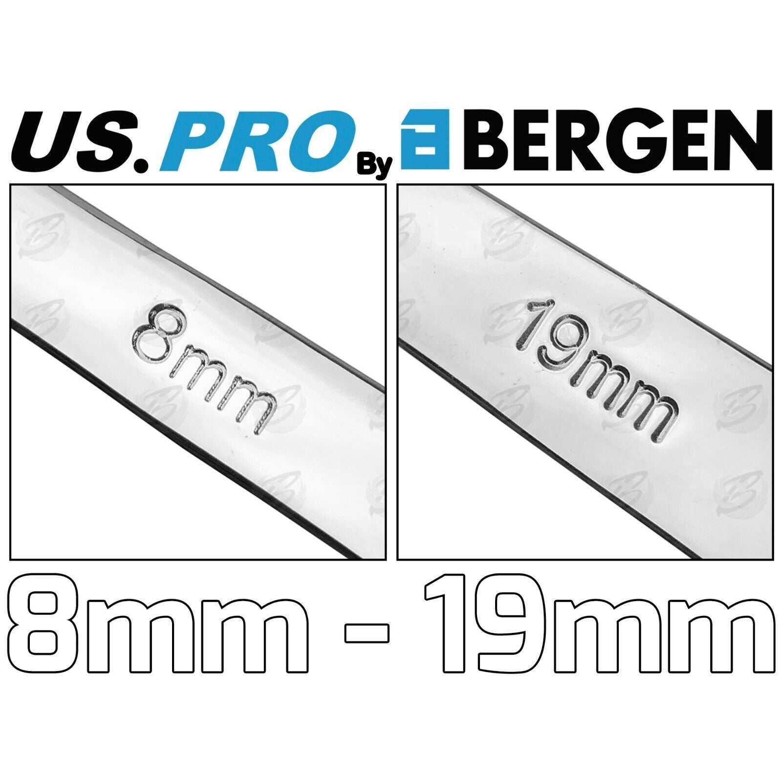 US Pro 5 Piece Extra Long Aviation Spanners 8mm - 19mm 3223