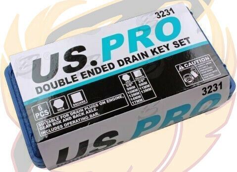 US PRO 8PCS OIL FILTER WRENCH & DRAIN PLUG KEY SET