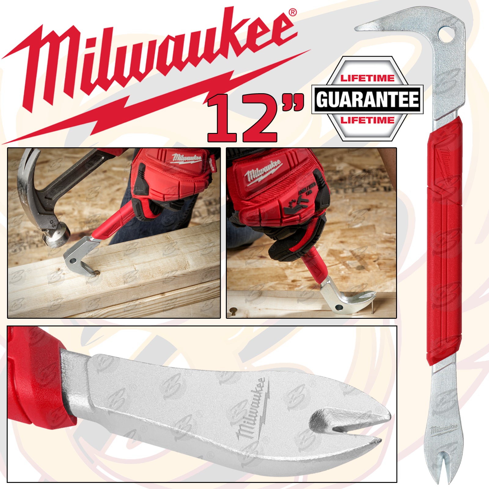 MILWAUKEE 12" NAIL PULLER ( PRY BAR )