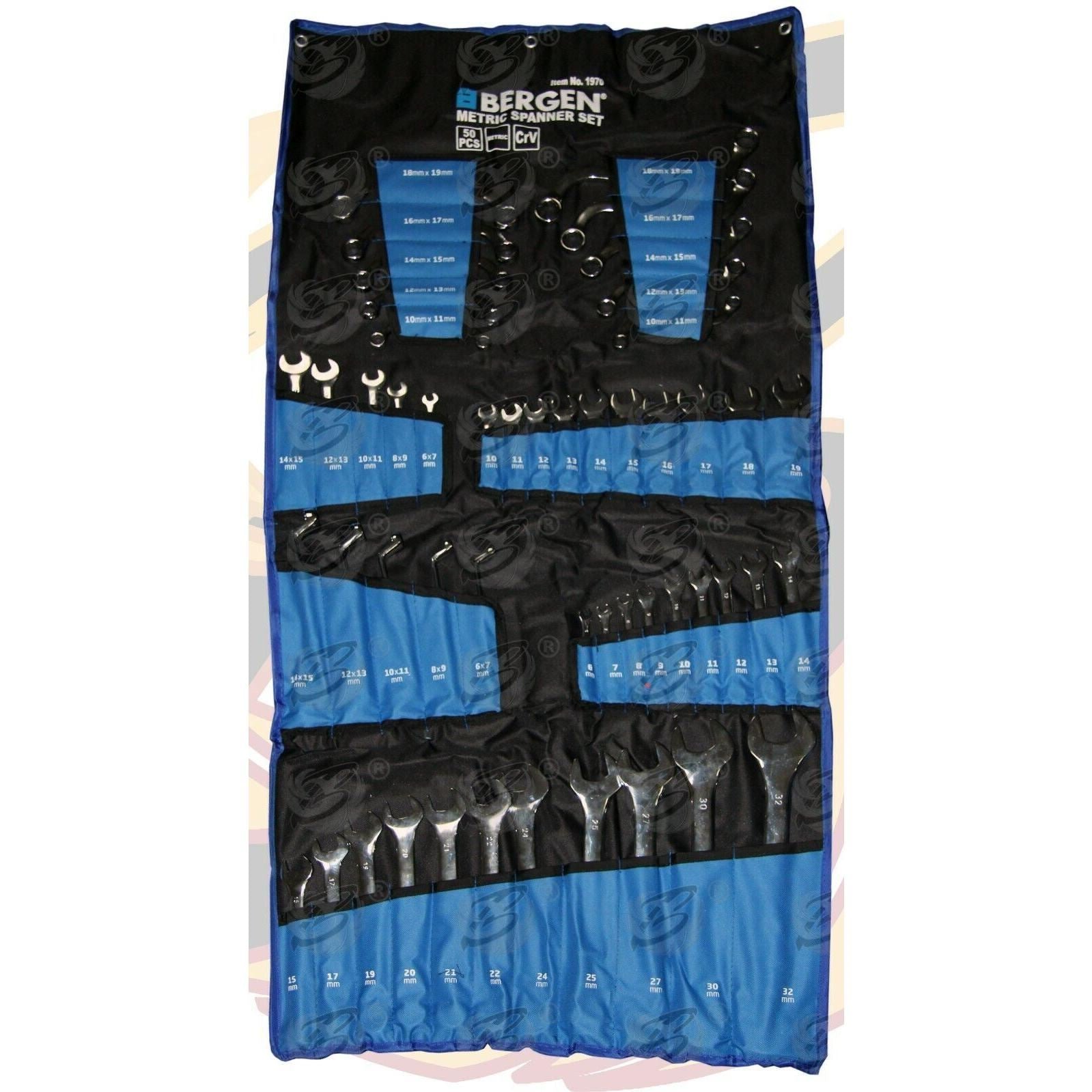 US Pro 50 Piece Metic Spanners 6mm - 32mm ( 3928 )