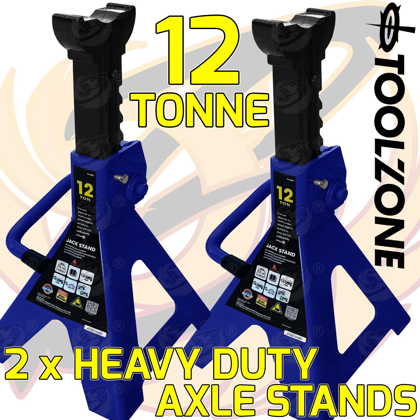 TOOLZONE 12 TON HEAVY DUTY AXLE STANDS