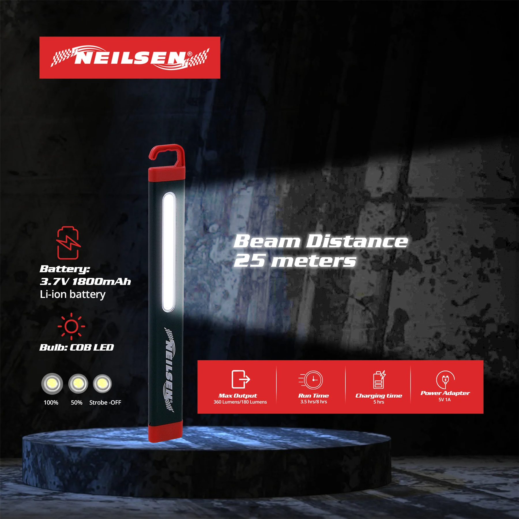 Neilsen Hand Held Stick Light CT0630