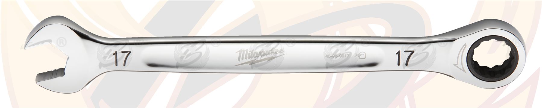 Milwaukee 17mm 144 Teeth Maxbite Ratchet Spanner ( 4932471510 )