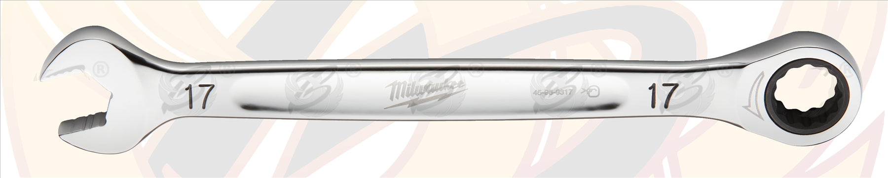 MILWAUKEE 17MM 144 TEETH MAXBITE RATCHET SPANNER