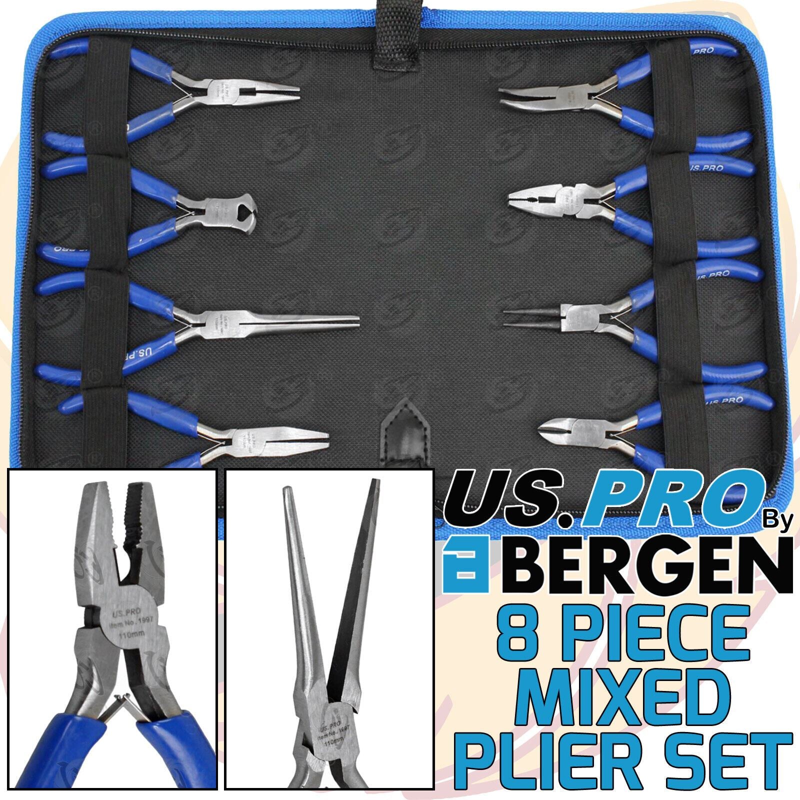 US Pro 8 Piece Mini pliers Set 1997
