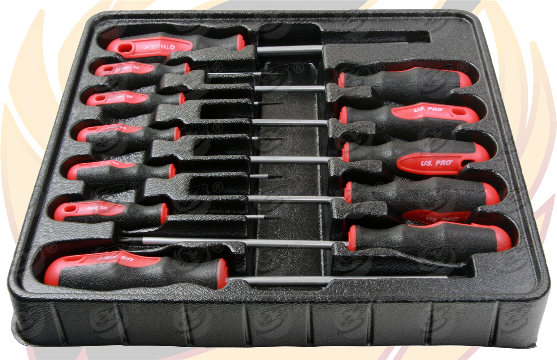 US PRO 12PCS MAGNETIC TORX SCREWDRIVERS T6 - T45
