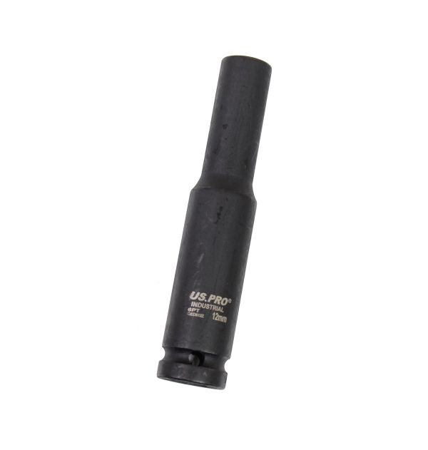 US Pro 1/2" Drive 12mm 6 Point Extra Deep Impact Socket 3799