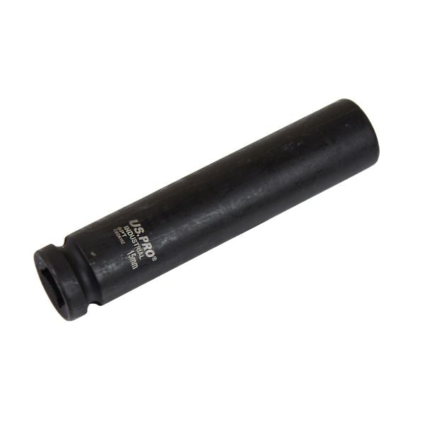 US Pro 1/2" Drive 15mm 6 Point Extra Deep Impact Socket 3801