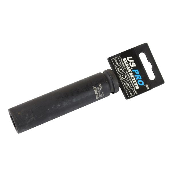 US Pro 1/2" Drive 18mm 6 Point Extra Deep Impact Socket 3804