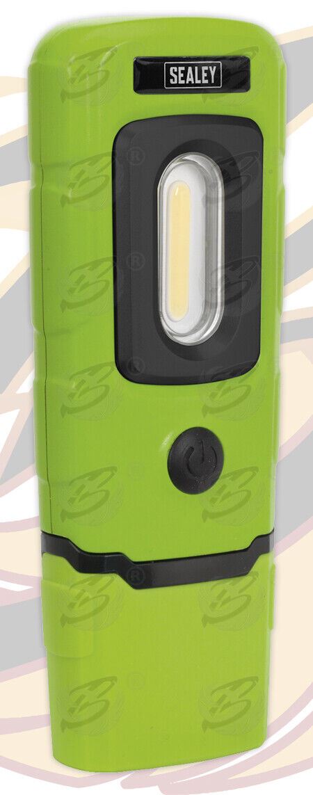SEALEY RECHARGEABLE COB LED LI - ION WORK LIGHT ( GREEN )